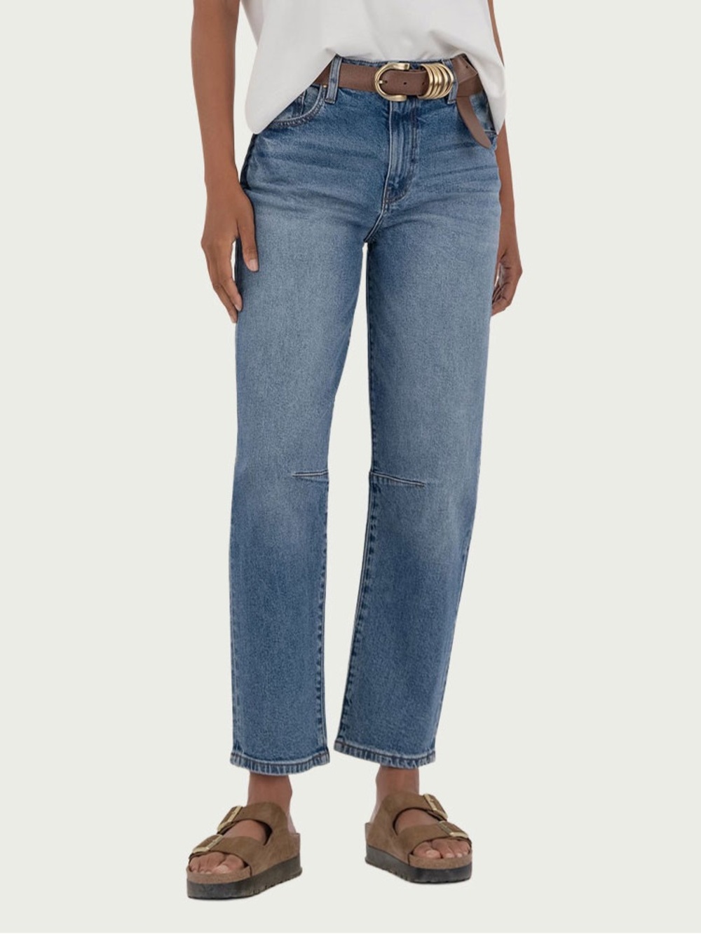 Kut from the Kloth Ashley Slouchy Barrel Jeans - Medium Wash - Sz 8